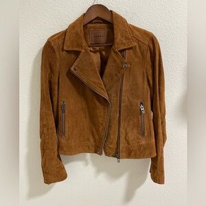 Blank NYC Tan Suede Leather Jacket
